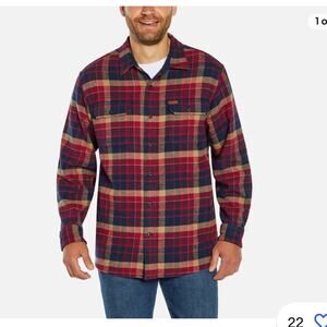 NEW Orvis Men’s Plaid Shacket Shirt Jacket Heavyweight Oversized Pockets Medium